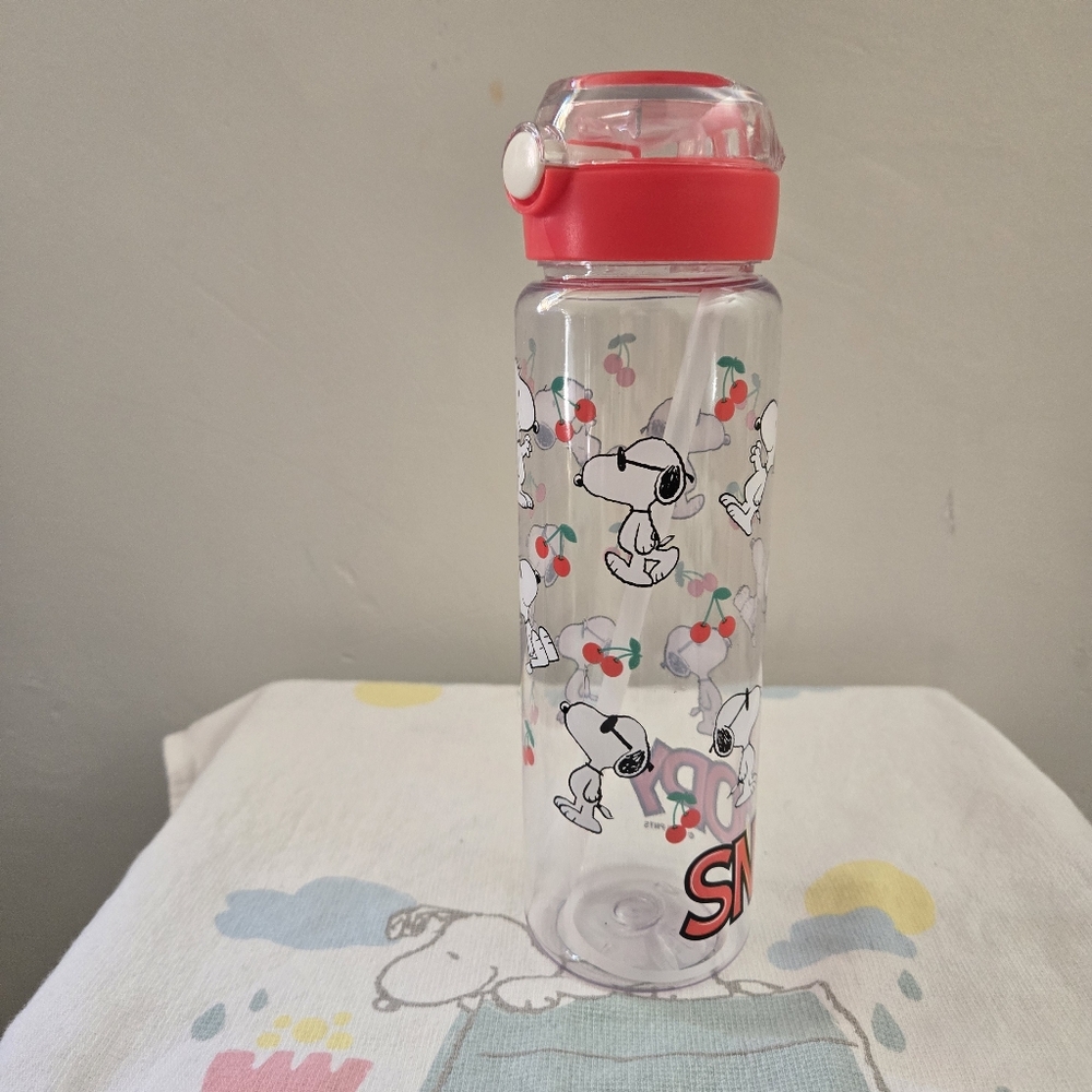 Peanuts: Snoopy Water Bottle with Cherry Design - Picture 4 of 8